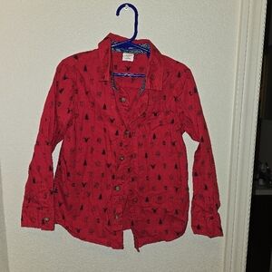 Red Kids Shirt with Pattern
